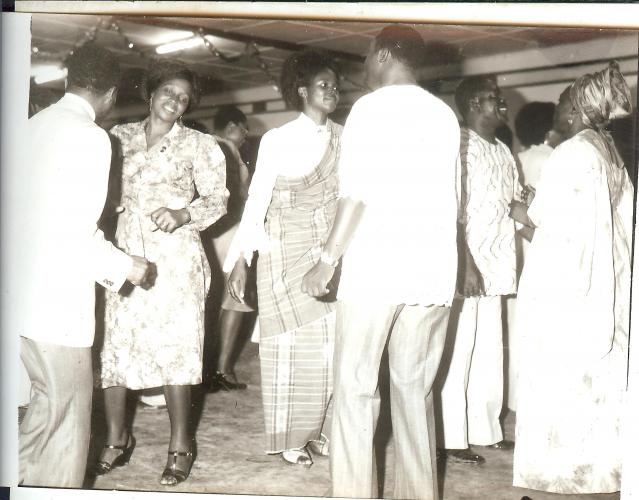 Papa and Mami (center couple) dancing at a party