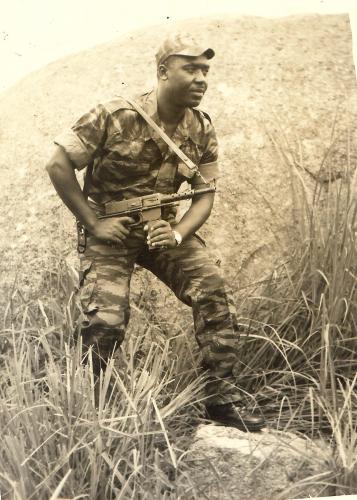 Papa at Military training as an ENAM student